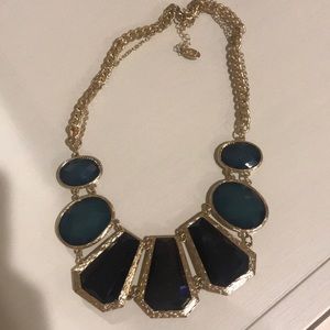 Emerald green statement necklace